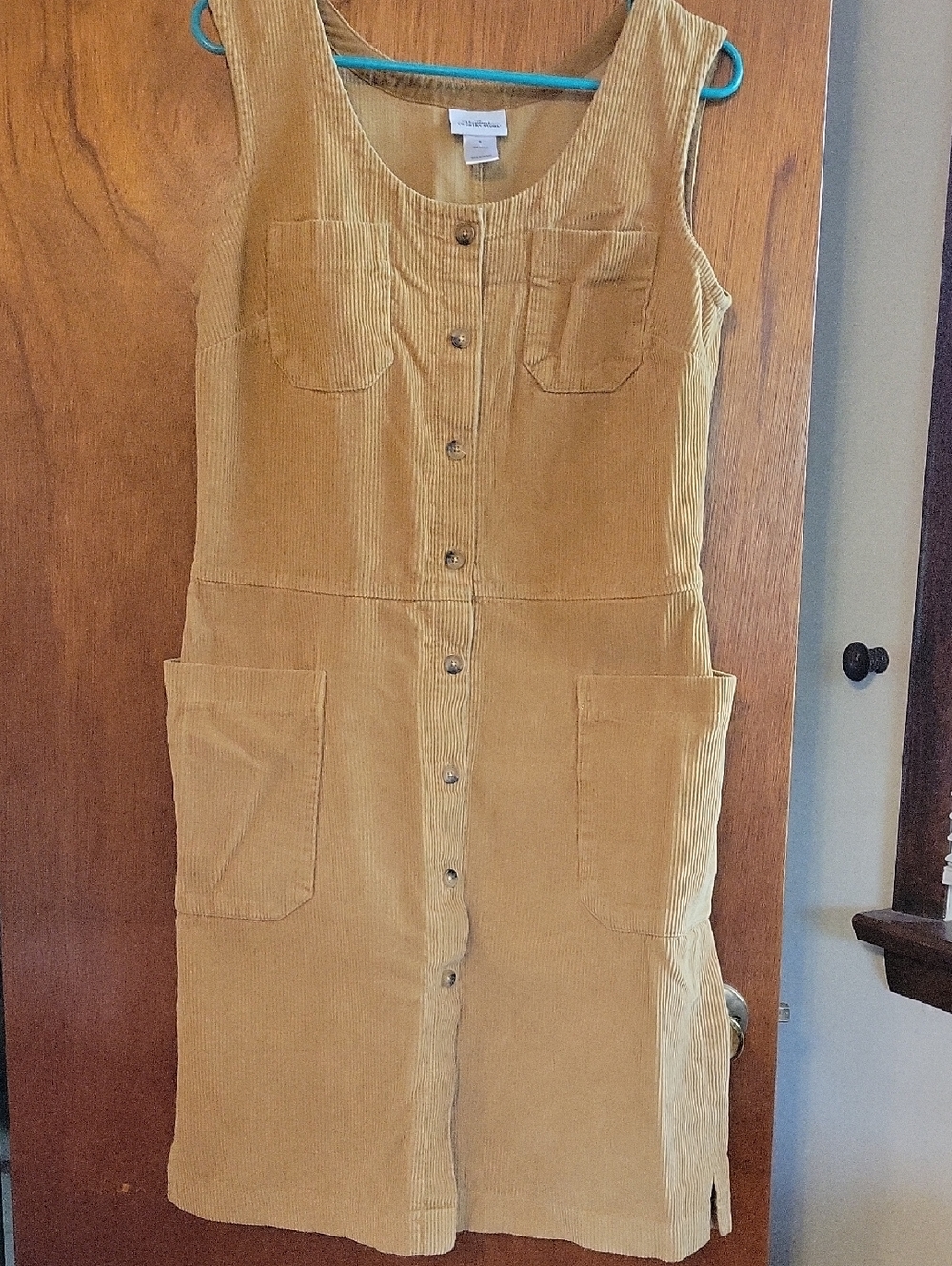 Vermont Country Store Corduroy Jumper Dress Size S